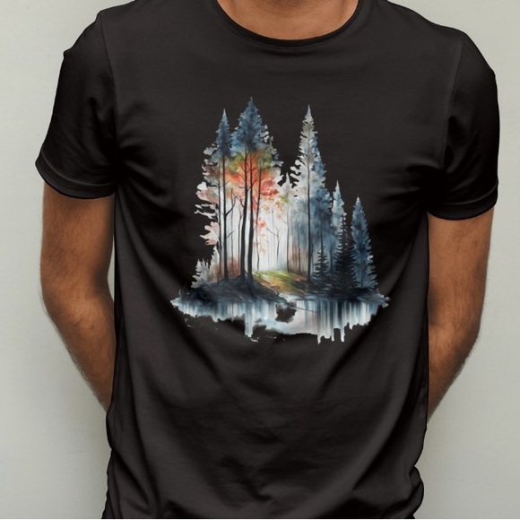 Custom abstract forest graphic. - Picture 2 of 2